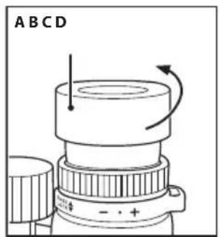 NIKON Monarch HG 10x42 - Diopter and diopter lock mechanism - 1
