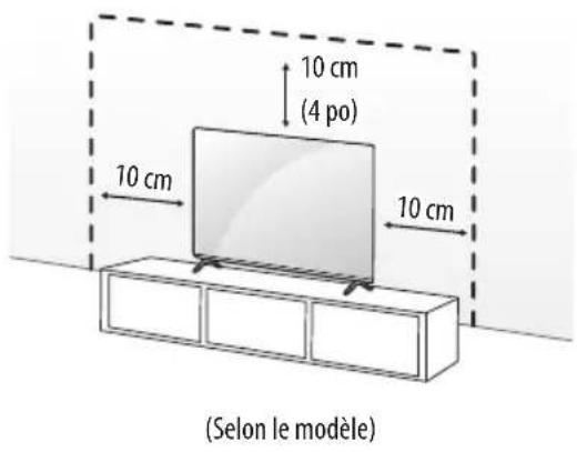 LG 75QNED90UPA - Installation sur une table - 1