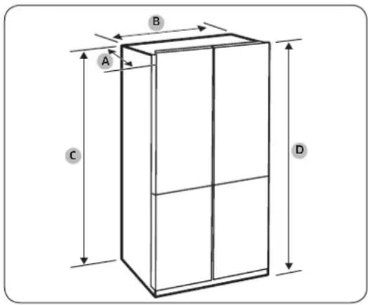 SAMSUNG RF65A977FSR - Abstand - 1