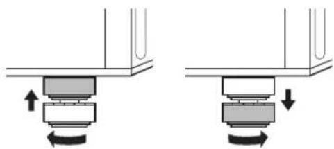LG WT7150CW - Adjust the leveling feet. - 1