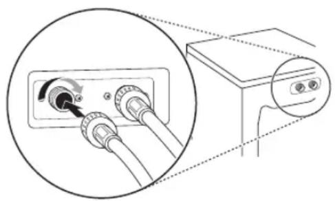 LG WT7150CW - Après avoir raccordé les tuyaux, ouvrez les robinets pour purger toute substance étrangère, comme de la saleté, du sable ou du bran de scie. - 2
