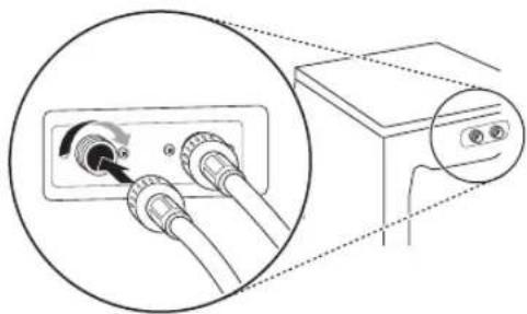 LG WT7150CW - How to Connect the Water Inlet Hoses - 4