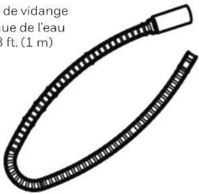 HONEYWELL TPBig - Vidange continue de l'eau - Utilisation d'un tuyau de vidange continue de l'eau - 1