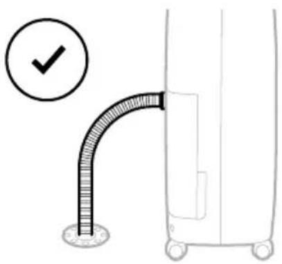 HONEYWELL TLCompact - Laita jatkuvan vedenpoiston letku poistoaukkoon. - 2