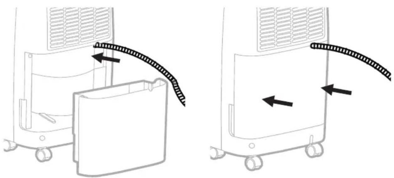 HONEYWELL TLCompact - Insert the Continuous Water Drain Tube into the drain port. - 1