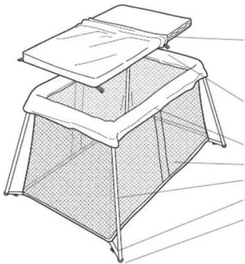 BabyBjörn Travel Cot Light - PARTS OF THE BABYBJÖRN TRAVEL COT LIGHT - 2