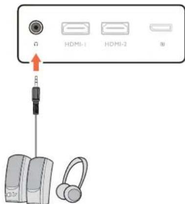 BENQ Mobiuz EX2710S - Connectez le cable audio. - 1