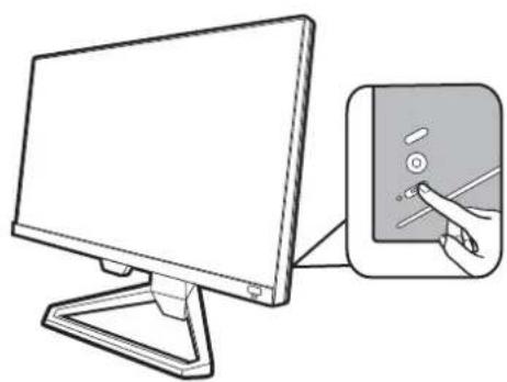 BENQ Mobiuz EX2710S - Connexion de l'alimentation et mise sous tension. - 3