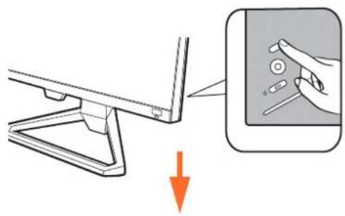 BENQ Mobiuz EX2710S - Connexion de l'alimentation et mise sous tension. - 5