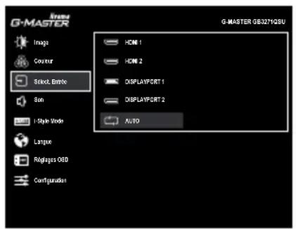 IIYAMA GMaster GB3271QSU - MENU des paramètres de réglage - 4