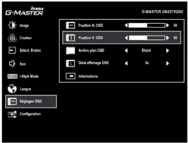 IIYAMA GMaster GB3271QSU - Utilisation du moniteur - 2