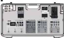 BOSS BCB90X - Exemples d'installation de pédales d'effet - 1