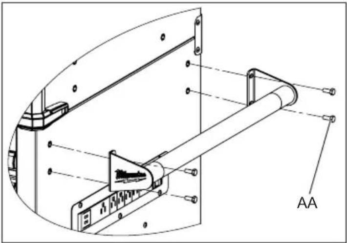 MILWAUKEE 48228557 - Attaching the Side Handle - 1