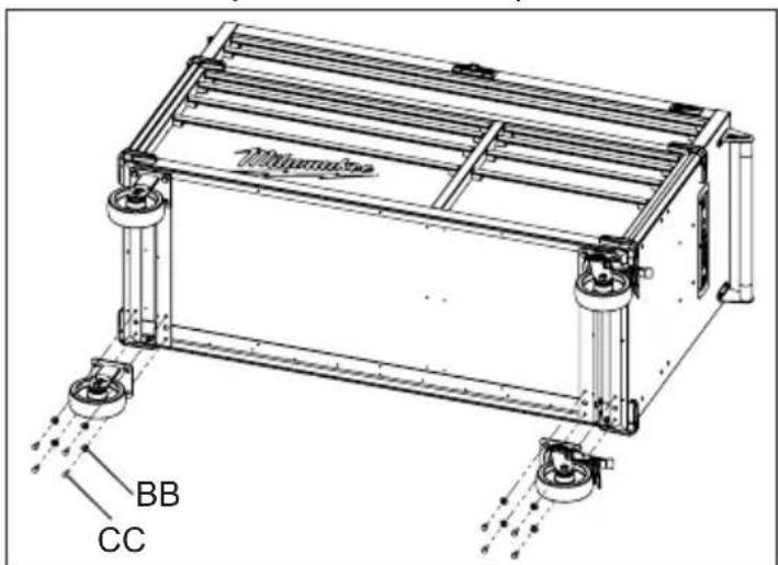 MILWAUKEE 48228557 - Ne pas trop serrer les vis. - 1