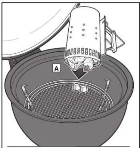 WEBER Summit Kamado S6 - Lighting the Charcoal Using CHAR-BASKETS - 1