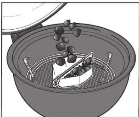 WEBER Summit Kamado S6 - Lighting the Charcoal Using CHAR-BASKETS - 5