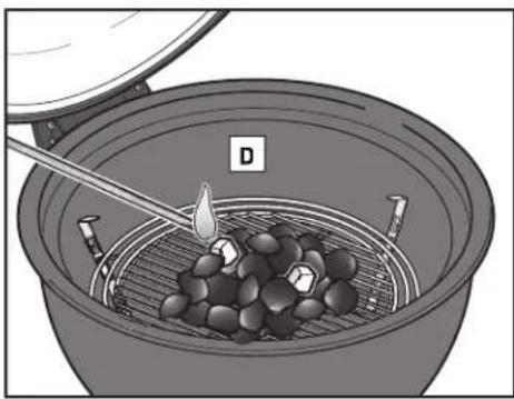 WEBER Summit Kamado S6 - Lighting the Charcoal Using CHAR-BASKETS - 4