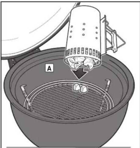 WEBER Summit Kamado S6 - Allumer le charbon à l'aide des paniers à charbon Char-Basket - 1