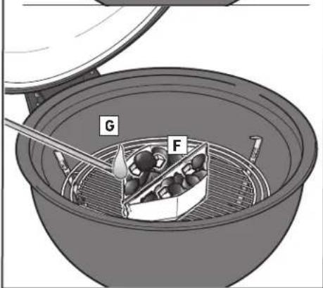 WEBER Summit Kamado S6 - Lighting the Charcoal Using CHAR-BASKETS - 6