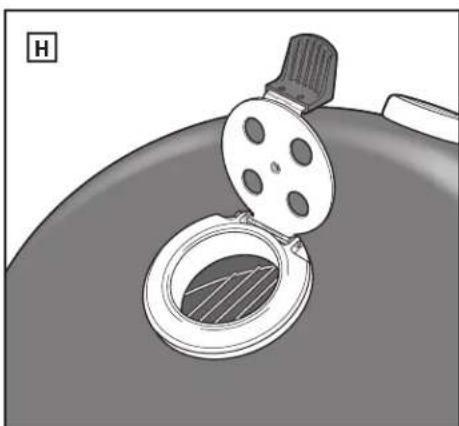 WEBER Summit Kamado E6 - I Easy-Open Lid Hinge - 7