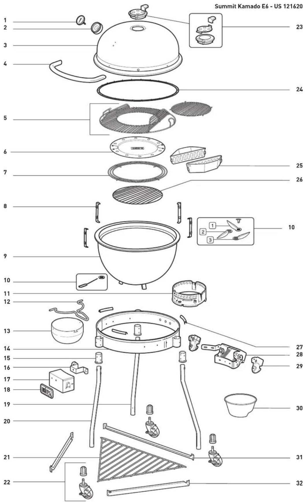 WEBER Summit Kamado E6 - CLEANING THE OUTSIDE OF GRILLS THAT ARE IN UNIQUE ENVIRONMENTS - 6