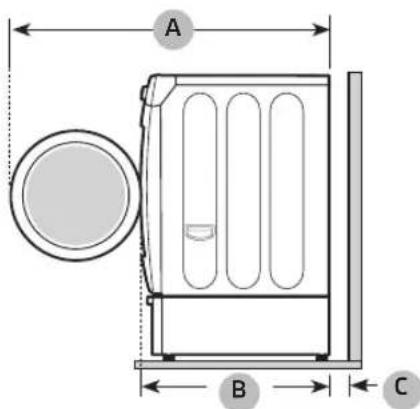 SAMSUNG WF6500 - Alcove or closet installation - 2