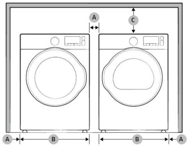 SAMSUNG WF6500 - Alcove or closet installation - 4