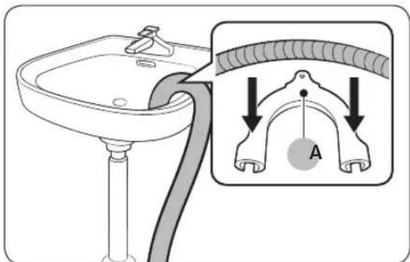 SAMSUNG WF6500 - STEP 5 Position the drain hose - 1