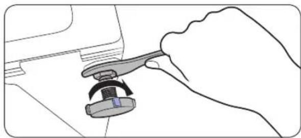 SAMSUNG WF6500 - STEP 3 Adjust the levelling feet - 2
