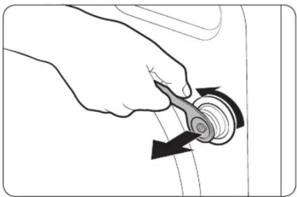 SAMSUNG WF6500 - STEP 2 Remove the shipping bolts - 1