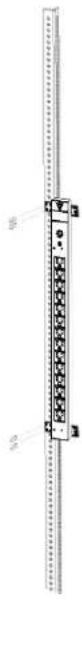 V7 PDU14B15A1U - 6" Plate for Vertical Rack Mounting (0U model only) - 2
