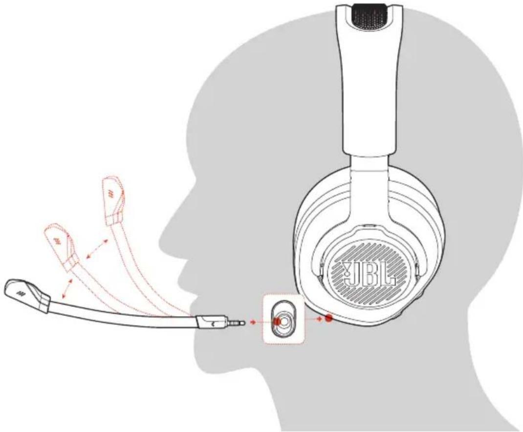 JBL Quantum 350 Wireless - PORT DE VOTRE CASQUE-MICRO - 1