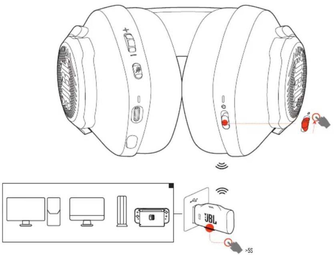 JBL Quantum 350 Wireless - JUMELAGE MANUEL - 1