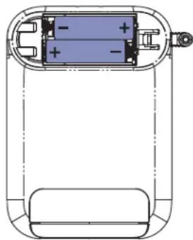 BRAUN ActivScan 9 BUA 7200 - Inserimento/sostituzione delle batterie - 1