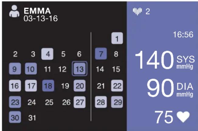 BRAUN ActivScan 9 BUA 7200 - Vista Calendario - 1