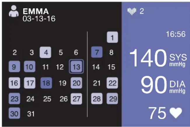 BRAUN ActivScan 9 BUA 7200 - Vista calendario - 1