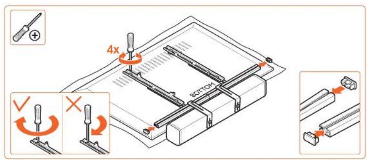 VOGELS SOUND 3550 - Important Before mounting the sound bar mount, first read the warnings at the back of the supplied parts list (separate card). - 19