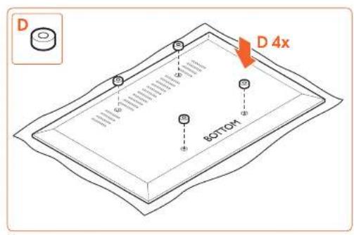 VOGELS SOUND 3550 - Important Before mounting the sound bar mount, first read the warnings at the back of the supplied parts list (separate card). - 6