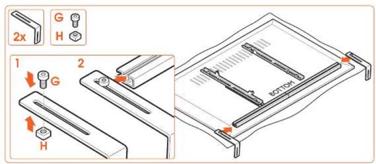 VOGELS SOUND 3550 - Important Before mounting the sound bar mount, first read the warnings at the back of the supplied parts list (separate card). - 16