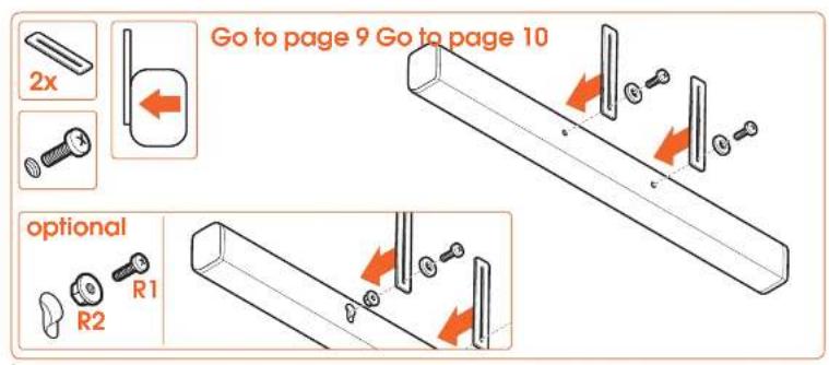 VOGELS SOUND 3550 - Important Before mounting the sound bar mount, first read the warnings at the back of the supplied parts list (separate card). - 12