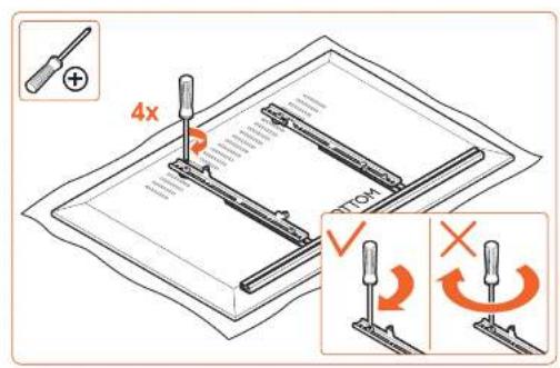 VOGELS SOUND 3550 - Important Before mounting the sound bar mount, first read the warnings at the back of the supplied parts list (separate card). - 11