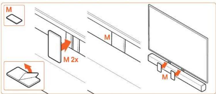 VOGELS SOUND 3550 - Important Before mounting the sound bar mount, first read the warnings at the back of the supplied parts list (separate card). - 21