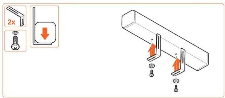 VOGELS SOUND 3550 - Important Before mounting the sound bar mount, first read the warnings at the back of the supplied parts list (separate card). - 13