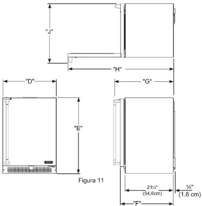 LYNX Professional LM24REFCR - DIMENSIONES DEL PRODUCTO - 1