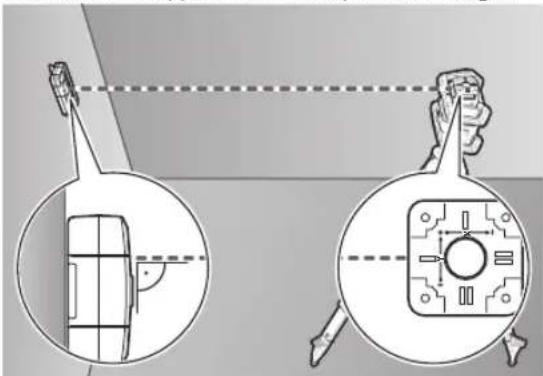 BOSCH GRL 650 CHVG Professional - Installation de l'appareil de mesure et de la cellule de réception laser pour le calibrage : - 1