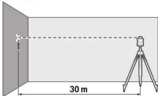BOSCH GRL 650 CHVG Professional - Kontrollere nivelleringsnøyaktigheten ved horizontal posisjon - 1