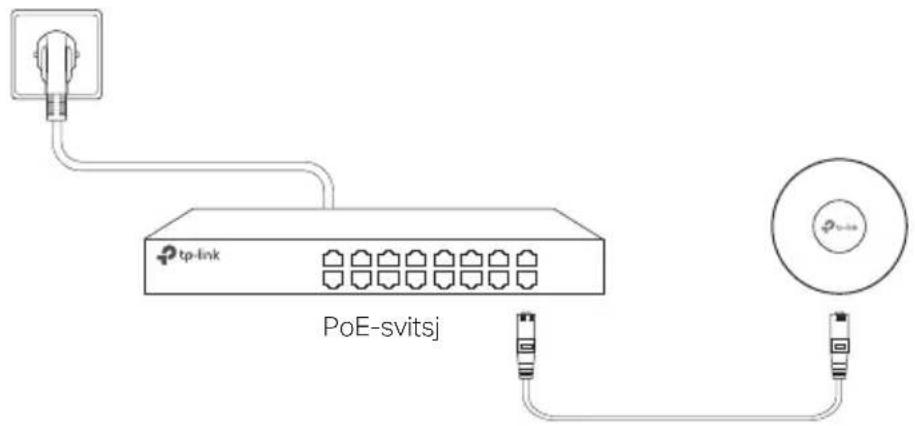 TP-LINK Omada EAP615Wall - ■ Strøm via PSE-enhet eller strømadapter - 1
