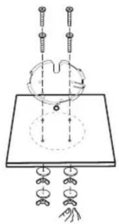 TP-LINK Omada EAP615Wall - ■ Option 1 : Montage au plafond - 4