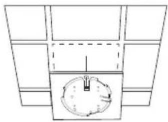 TP-LINK Omada EAP615Wall - ■ Option 1 : Montage au plafond - 5