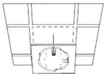 TP-LINK Omada EAP615Wall - ■ Opzione 1: Montaggio a soffitto - 5